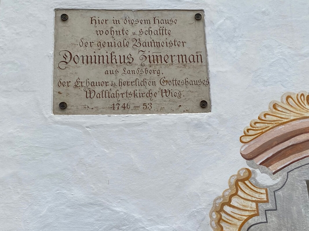 Das Haus von Dominikus Zimmermann neben der Wieskirche