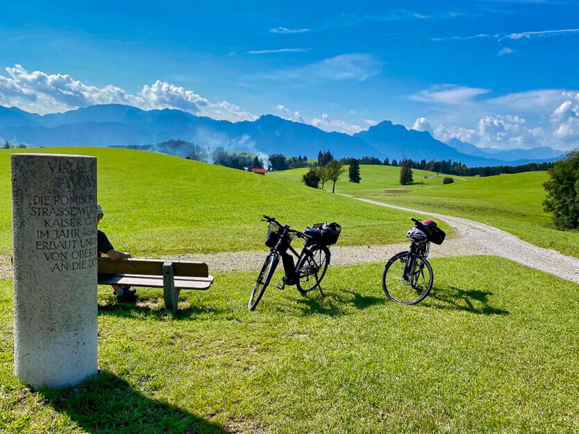 Sehenswürdigkeiten in Füssen: Radtour auf der Via Claudia Alpina