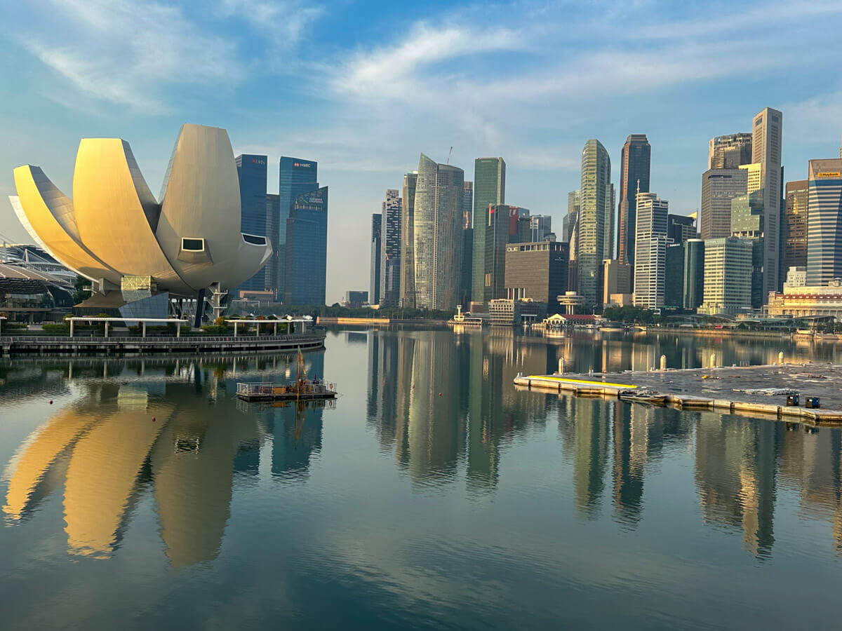 Singapur: Skyline Finanzzentrum