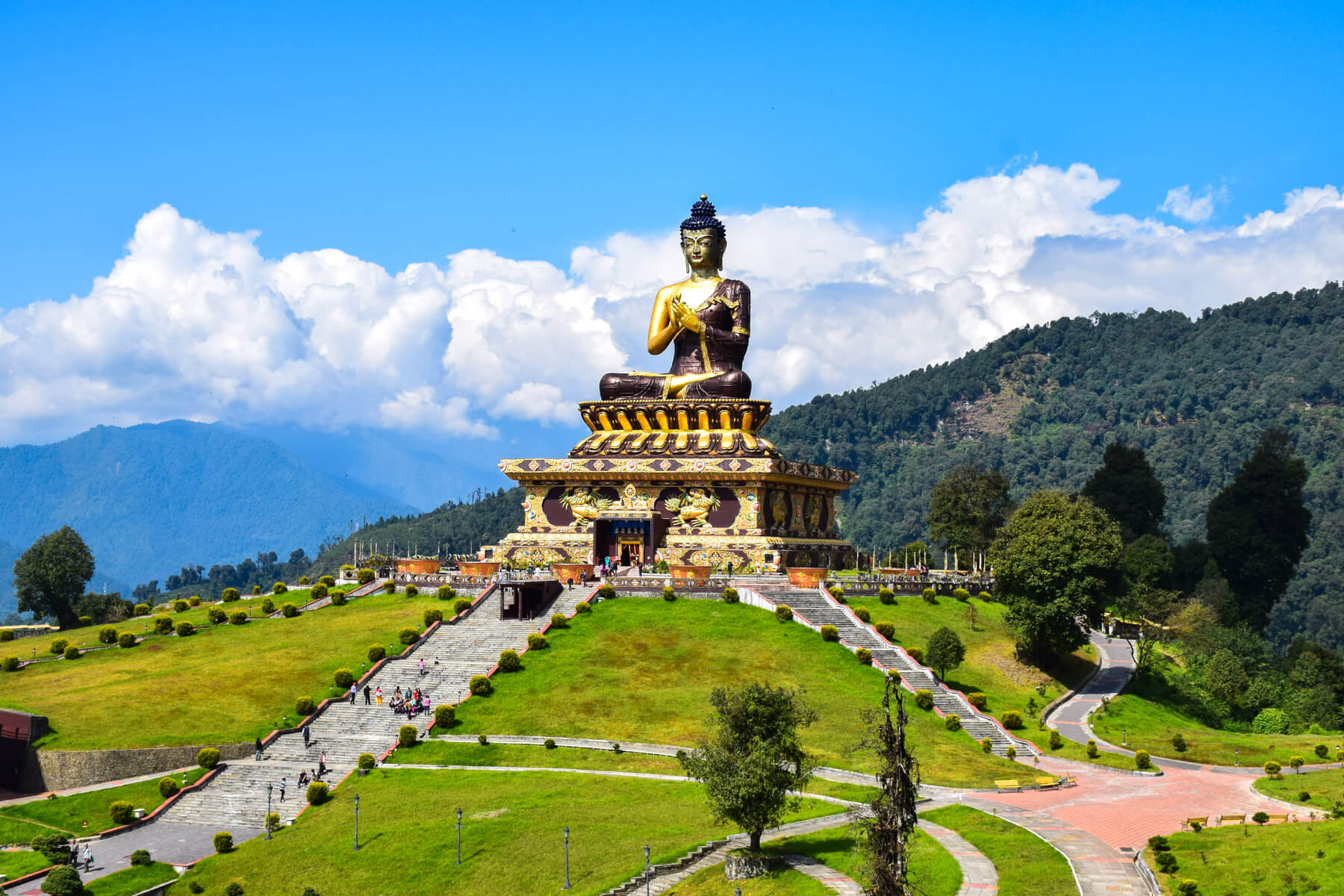 Reise nach Sikkim: Die Chenrezig-Statue bei Pelling