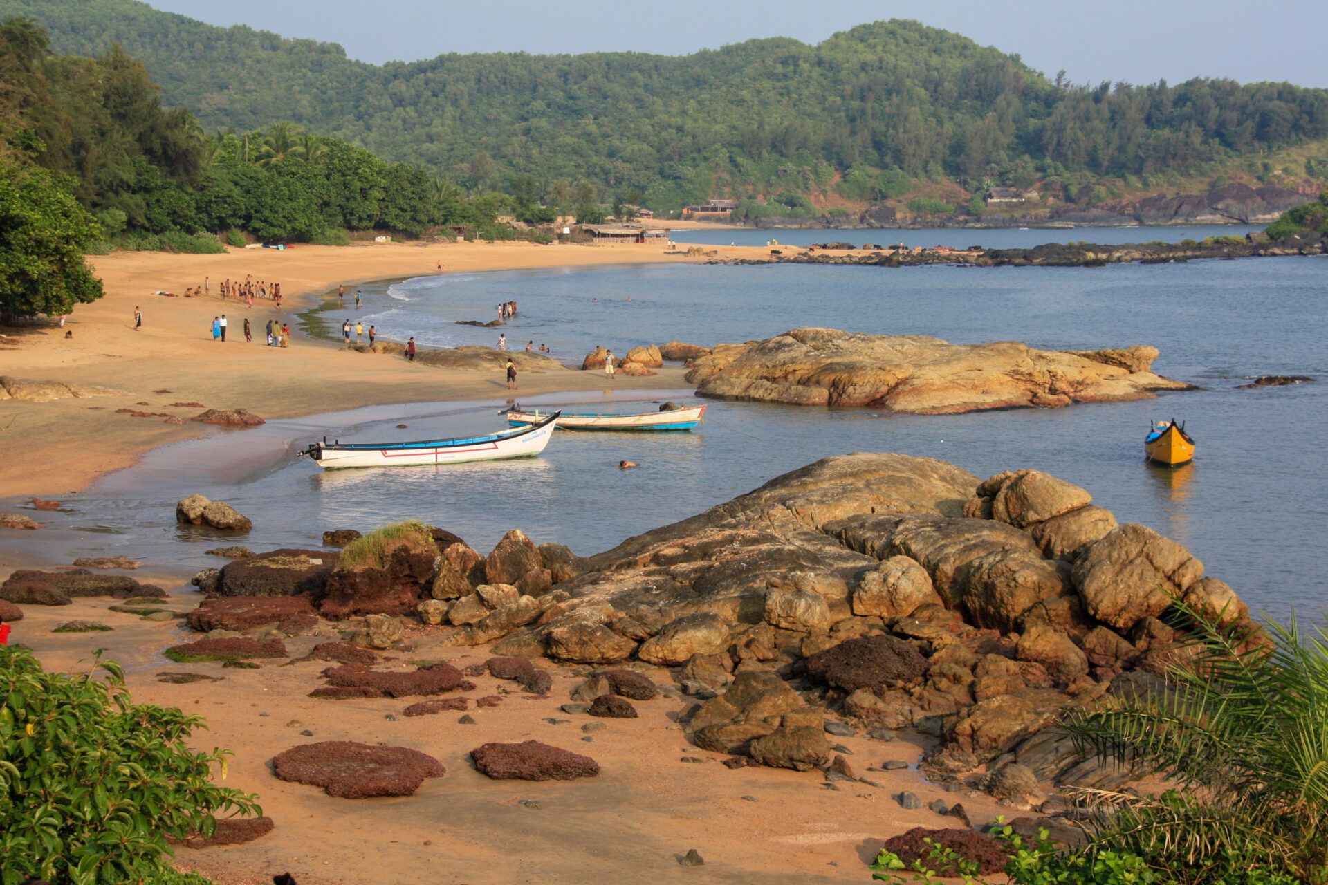 Urlaub in Goa: Blick auf Vagator Beach