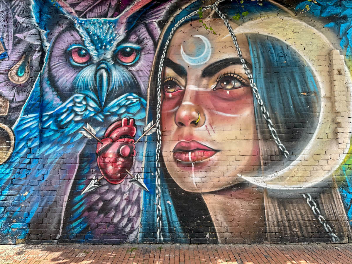 Sehenswürdigkeiten in Bogotá: Mural in La Candelaria