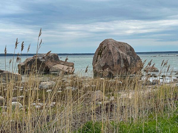 Riesige Findlinge am Meer im Laheema-Naitonalpark