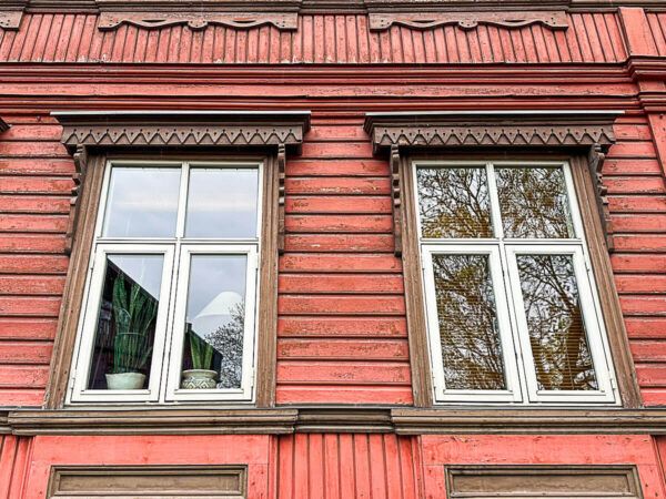 rotes Holzhaus in Kalamaja