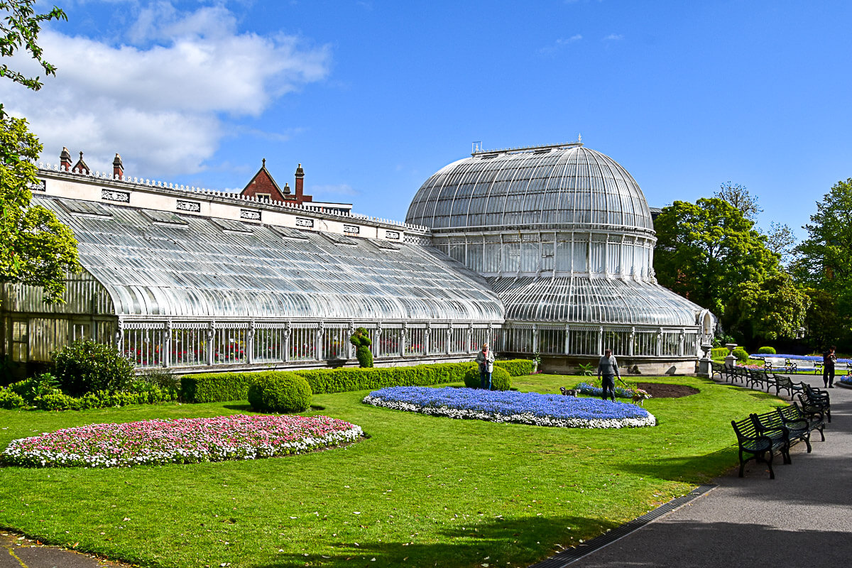 Glashaus im botanischen Garten